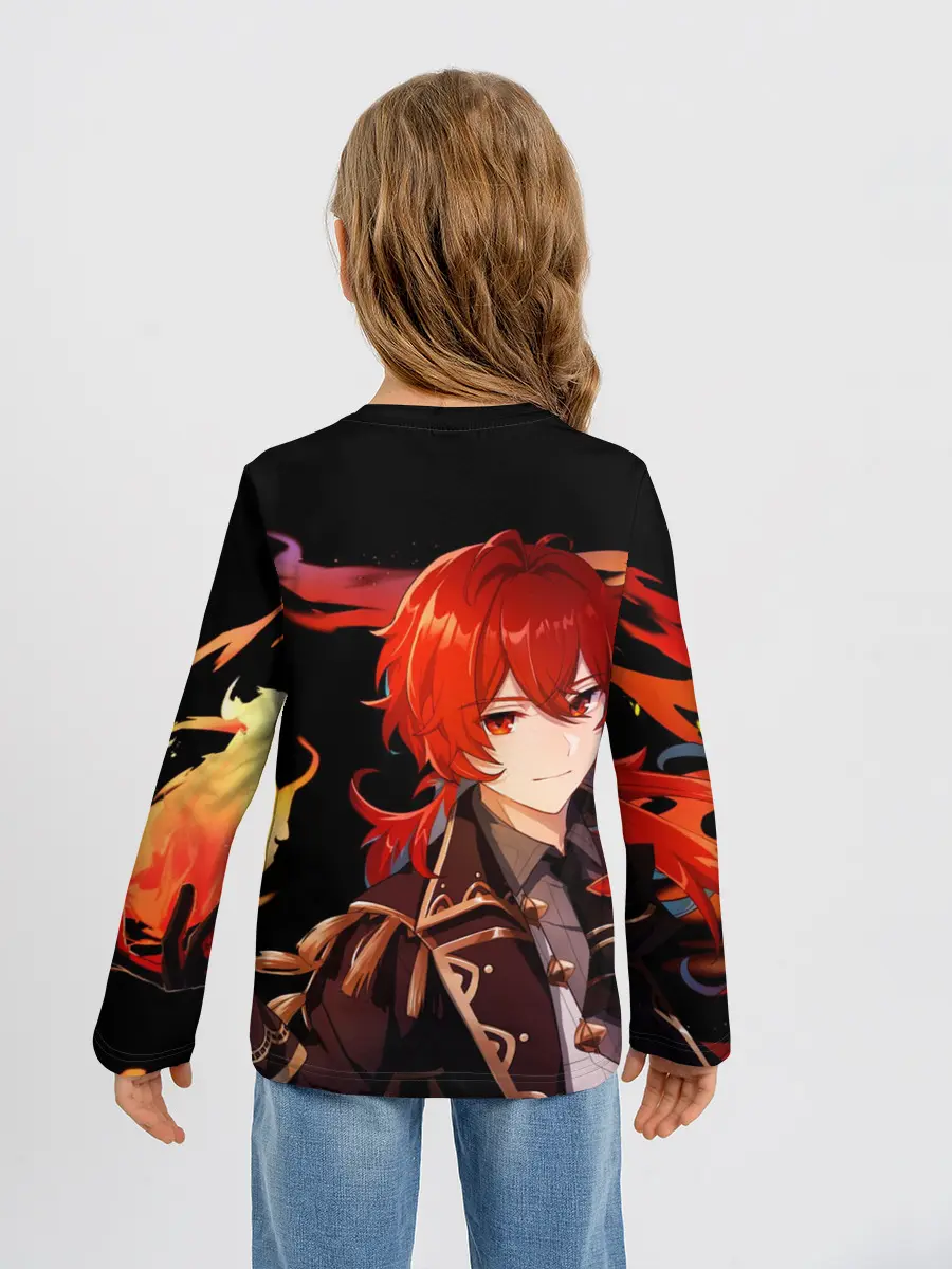 Детский лонгслив / Genshin Impact - Дилюк