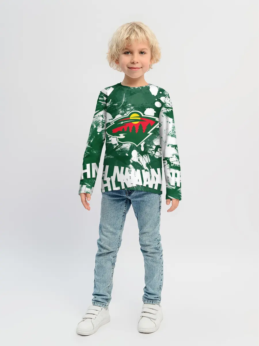 Детский лонгслив / Minnesota Wild, Миннесота Уайлд