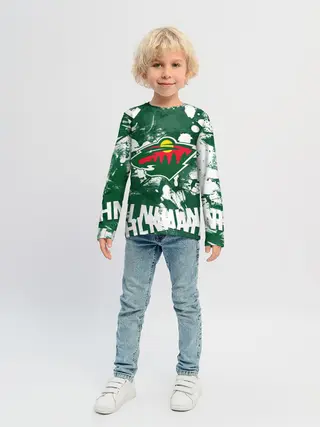 Детский лонгслив / Minnesota Wild, Миннесота Уайлд