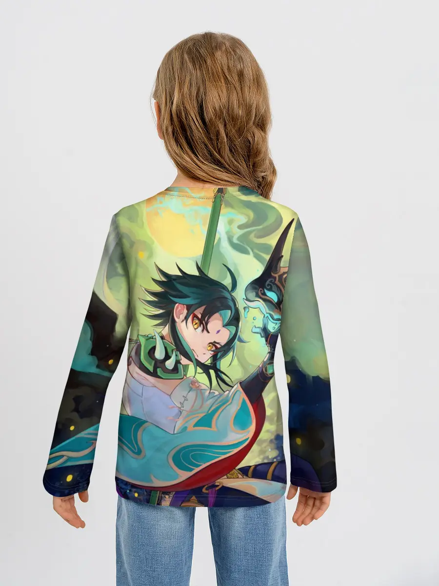 Детский лонгслив / Xiao | Сяо | Genshin Impact