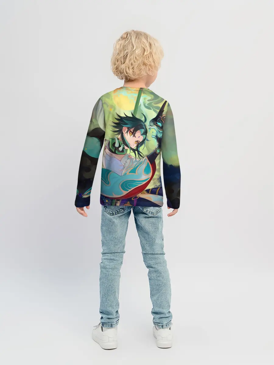 Детский лонгслив / Xiao | Сяо | Genshin Impact