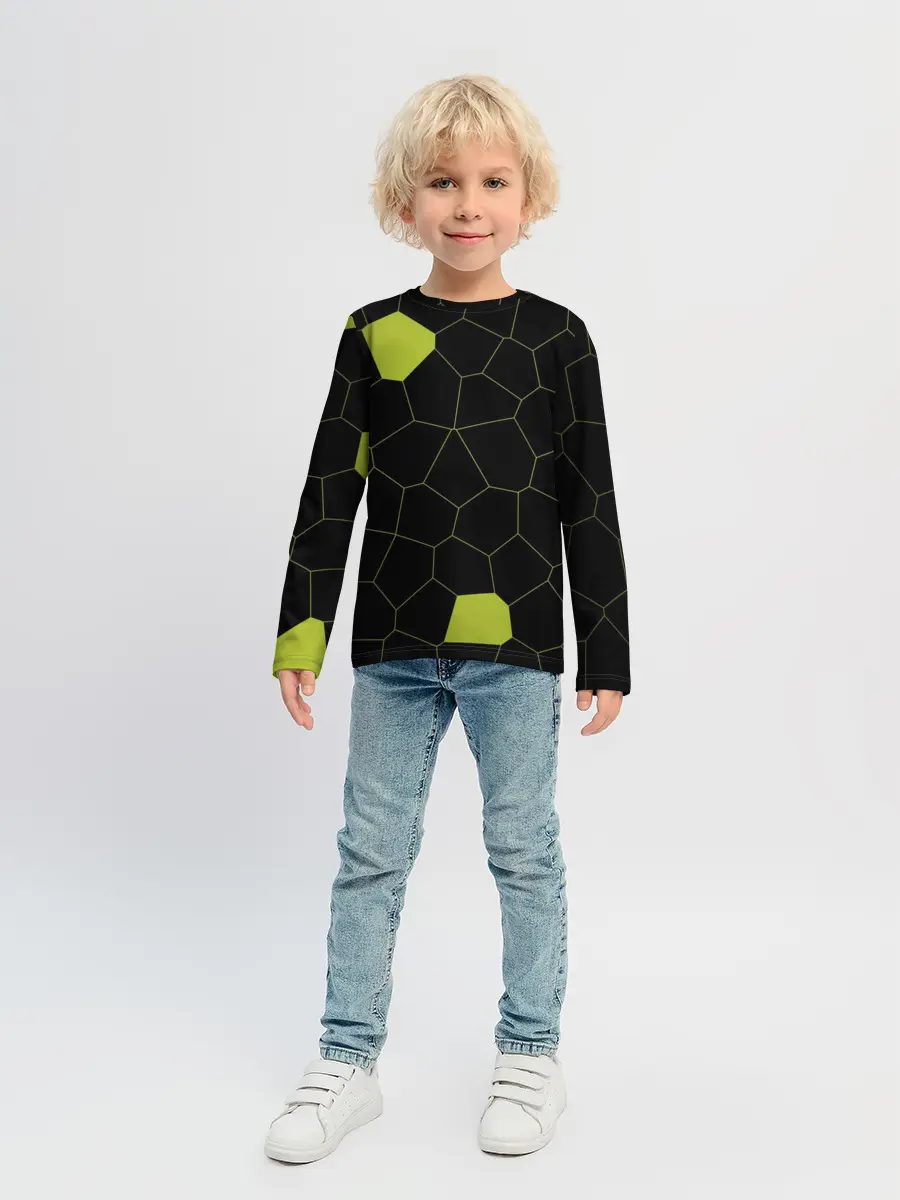 Детский лонгслив / Кожа рептилии