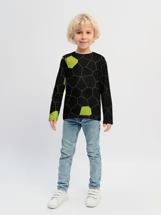 Детский лонгслив / Кожа рептилии