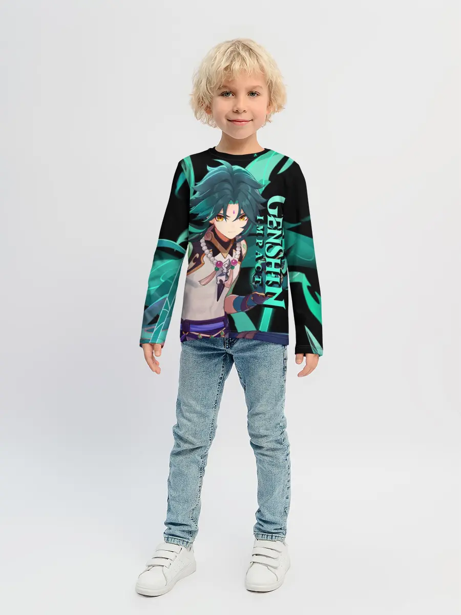Детский лонгслив / Геншин импакт: Сяо