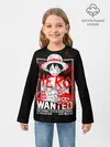 Детский лонгслив / One Piece: Разыскивается Манки Д Лаффи