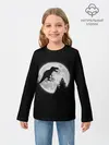 Детский лонгслив / T-REX НА ЛУНЕ /