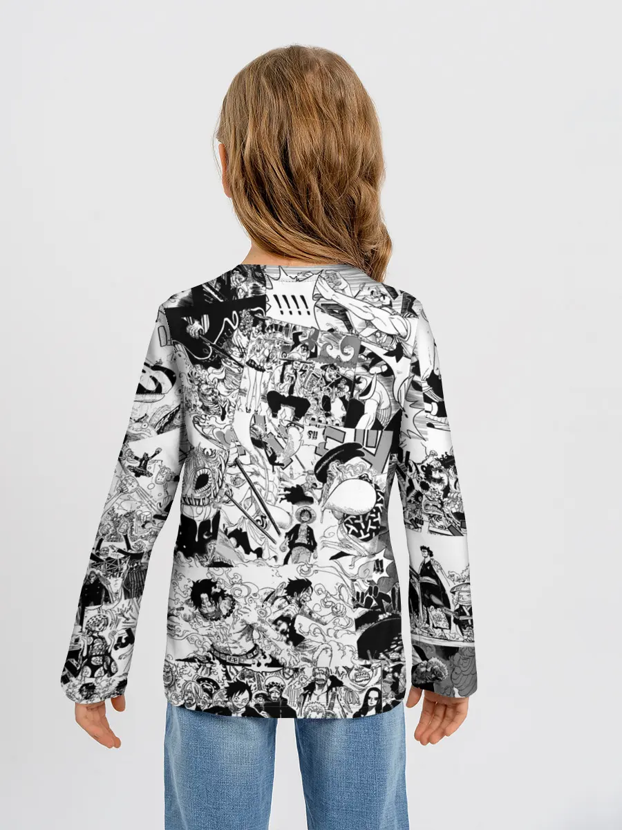 Детский лонгслив / Ван Пис, One Piece, манга