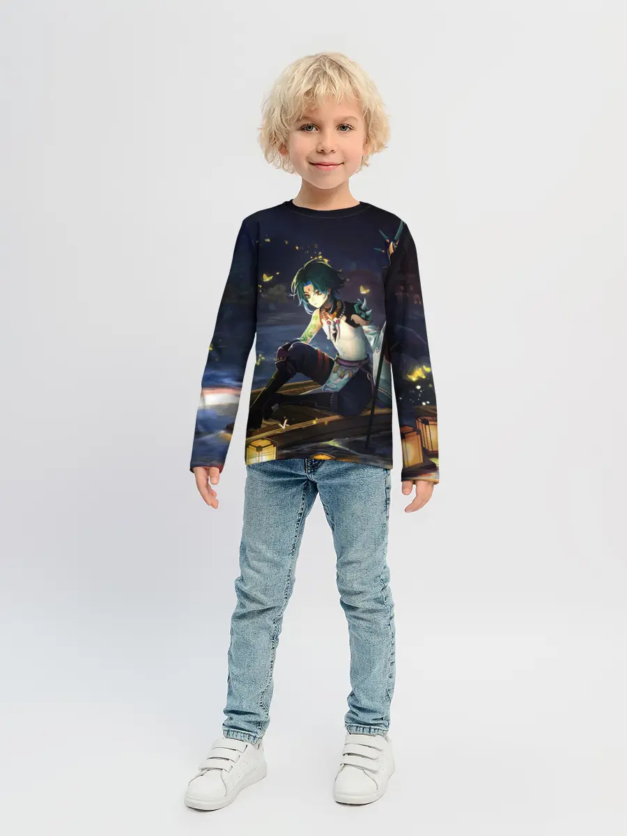 Детский лонгслив / Сяо | Xiao | Genshin Impact