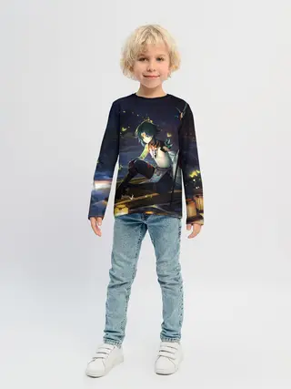 Детский лонгслив / Сяо | Xiao | Genshin Impact