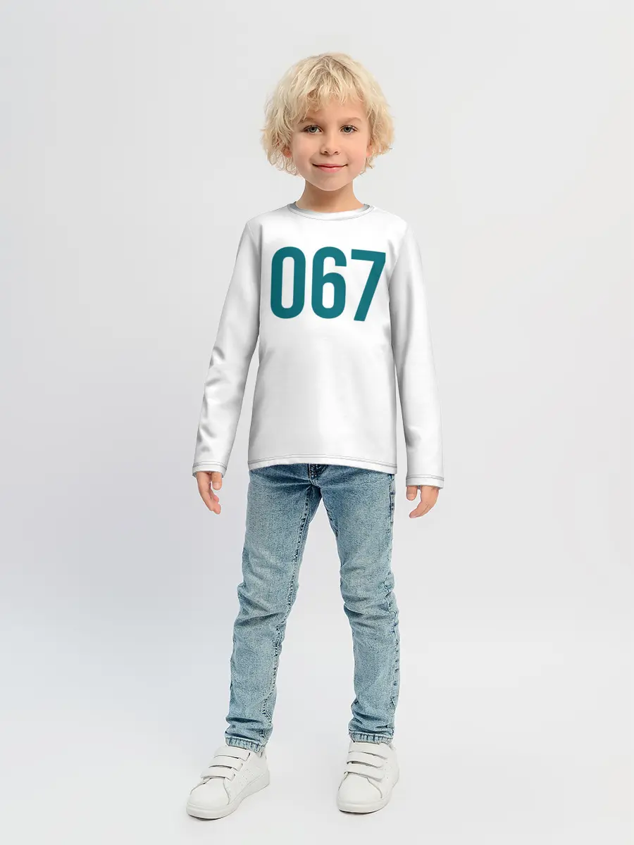 Детский лонгслив / Squid game - Кан Сэ Бёк 067