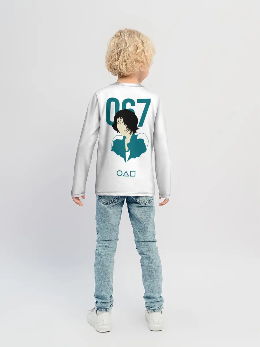Детский лонгслив / Squid game - Кан Сэ Бёк 067