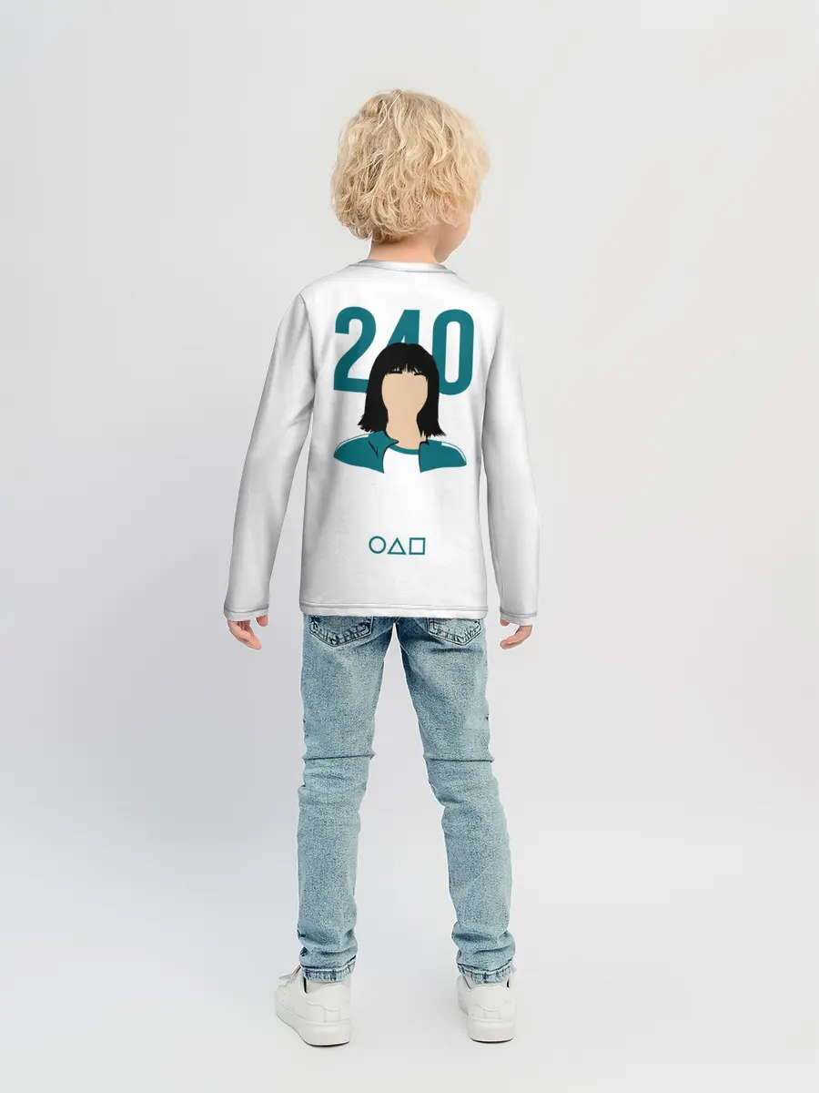 Детский лонгслив / Squid game - Чи Ён 240