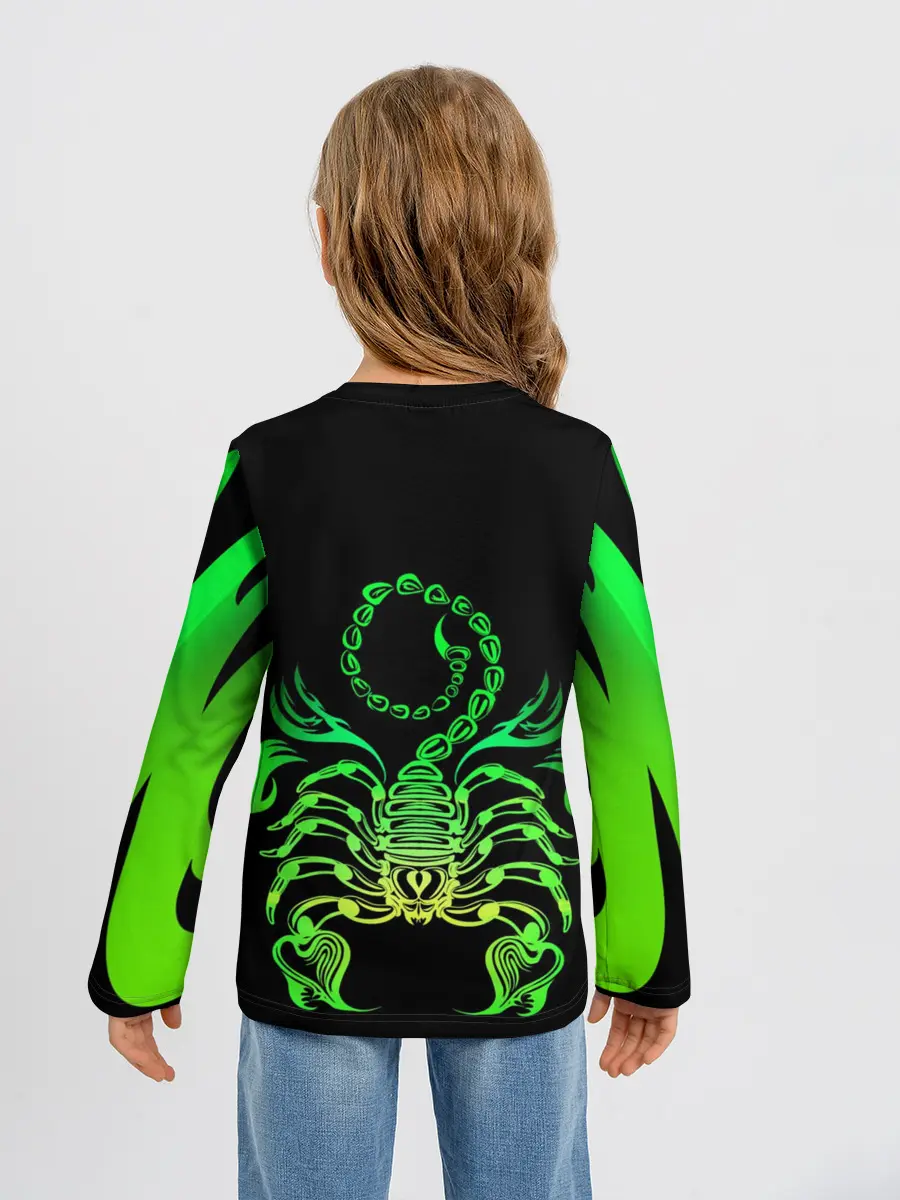 Детский лонгслив / Acid scorpion