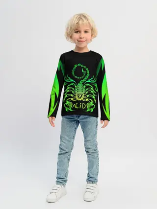 Детский лонгслив / Acid scorpion