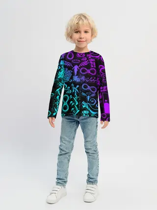 Детский лонгслив / ТАТУ ТОКЙСКИЕ МСТИТЕЛИ НЕОН |