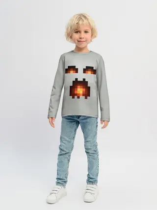Детский лонгслив / МАЙНКРАФТ, ГАСТ ОГНЕННЫЙ