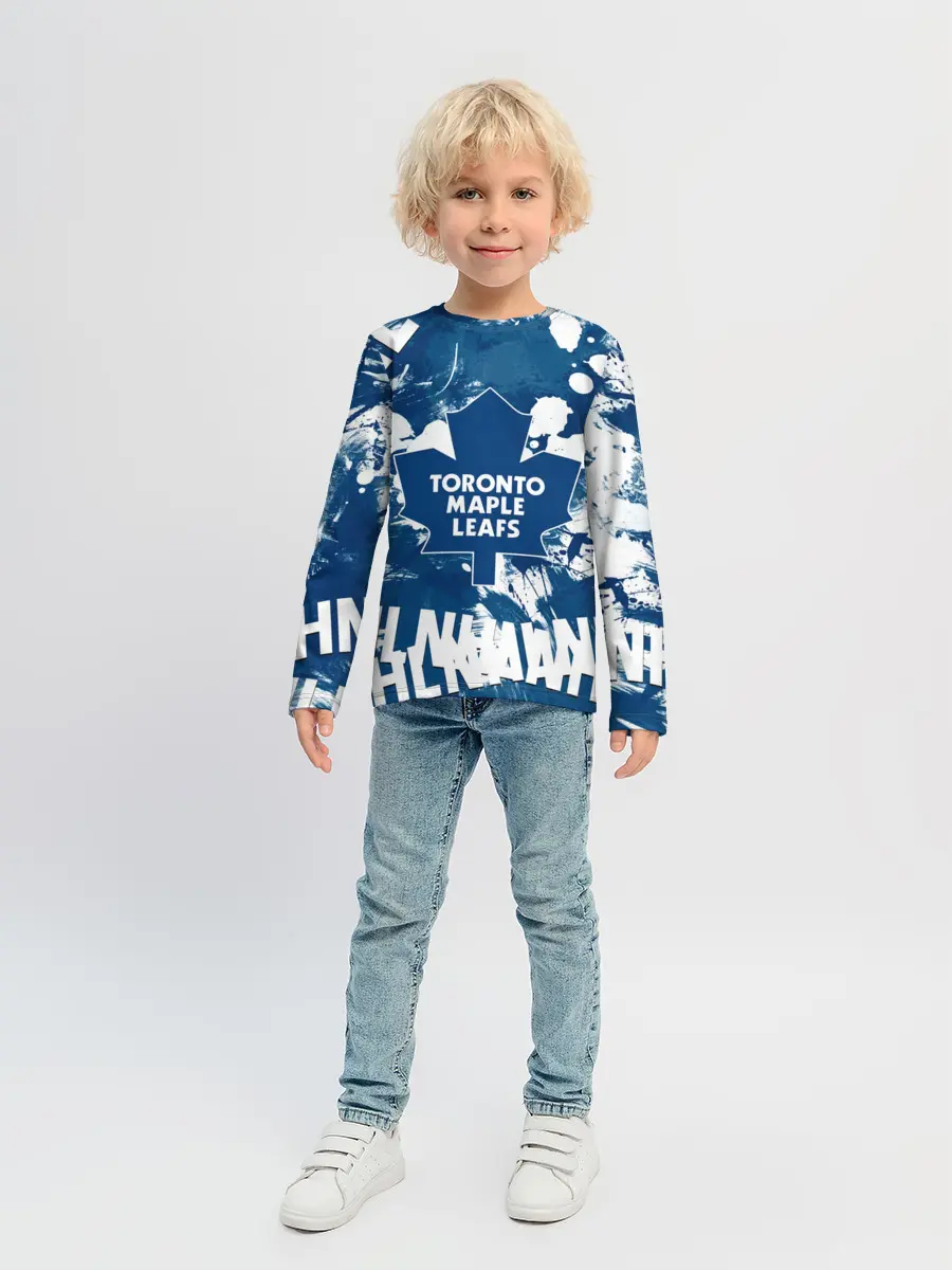 Детский лонгслив / Торонто Мейпл Лифс, Toronto Maple Leafs
