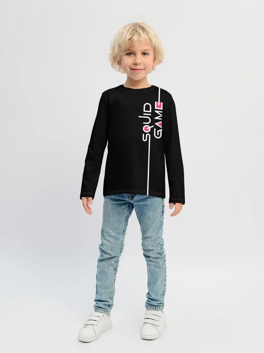 Детский лонгслив / Я выжил в игре с кальмарами...