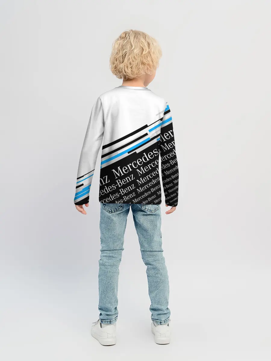 Детский лонгслив / MERCEDES-BENZ / МЕРСЕДЕС-БЕНЗ / BLUE