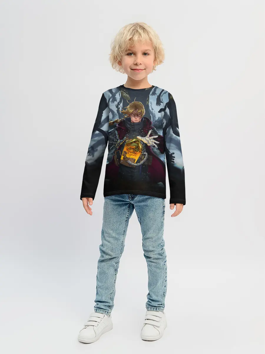 Детский лонгслив / СТАЛЬНОЙ АЛХИМИК DEATH STRANDING STYLE