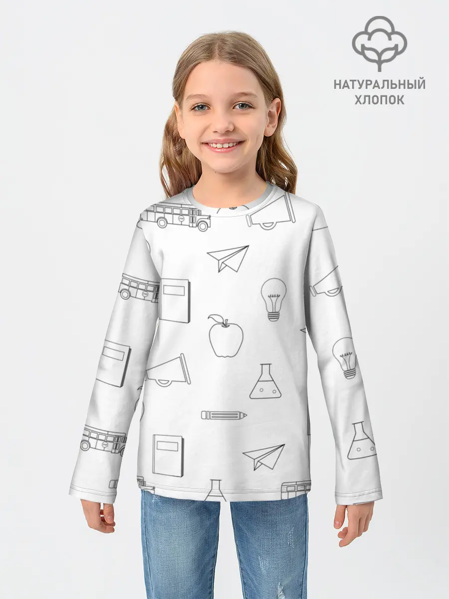 Детский лонгслив / эскизы простые