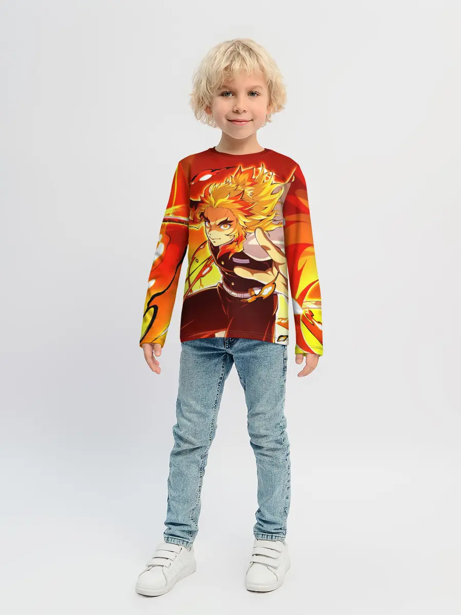 Детский лонгслив / Ренгоку Кёджуро, Клинок рассекающий демонов