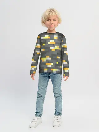Детский лонгслив / ЗОЛОТАЯ РУДА | GOLD ORE | MINECRAFT