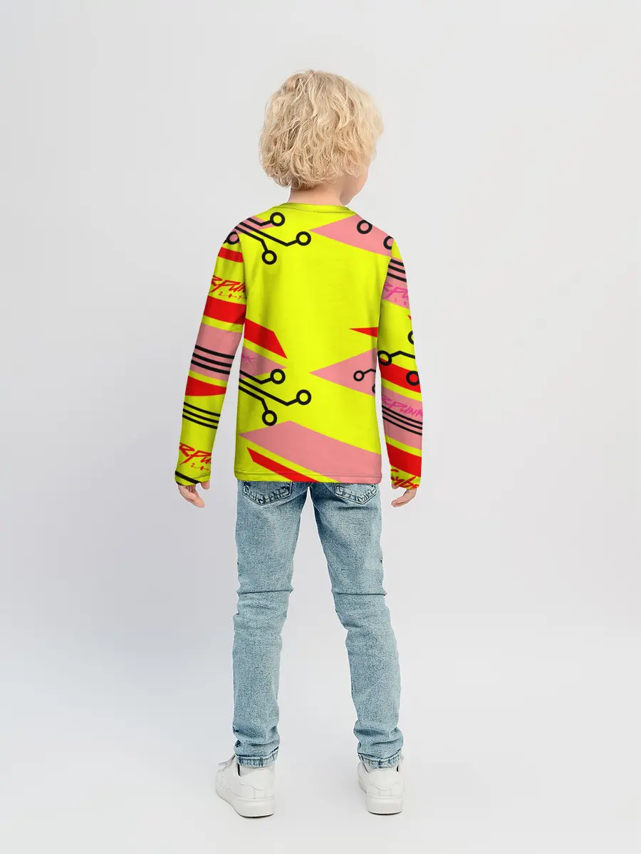 Детский лонгслив / Cyberpunk 2077 Киберматрица.