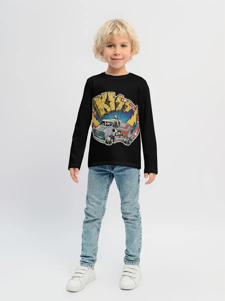 Детский лонгслив / Едем на Кисс