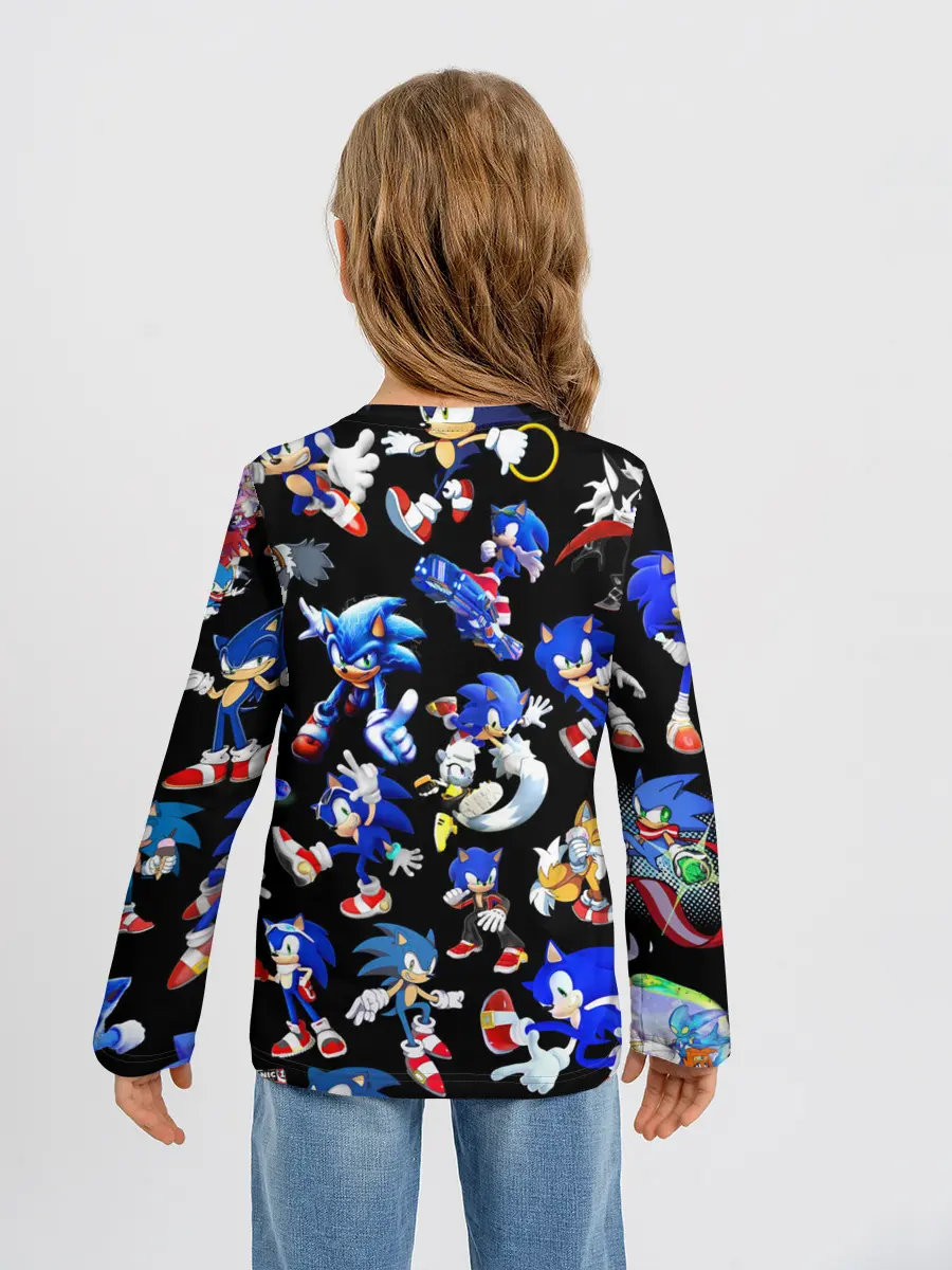 Детский лонгслив / SONIC PATTERN HERO | СОННИК
