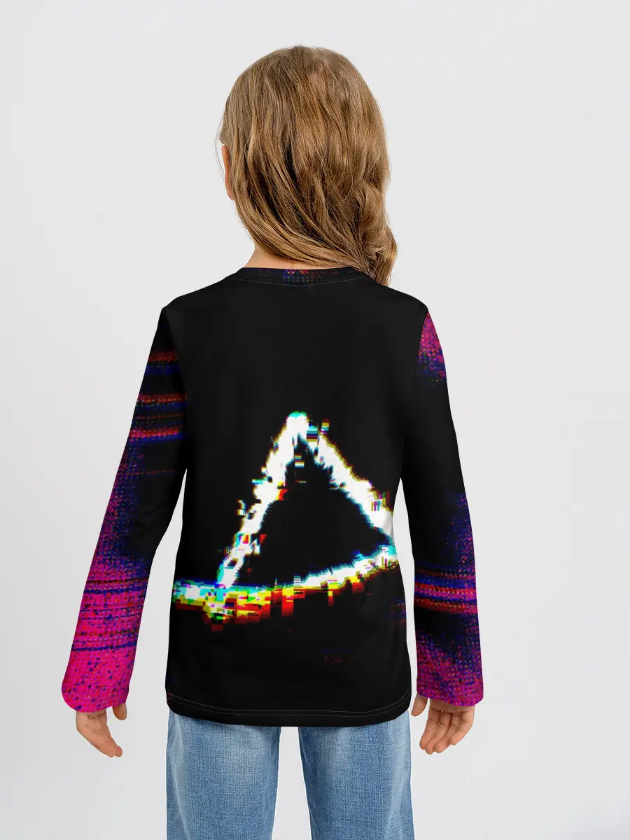 Детский лонгслив / Игра в кальмара глитч