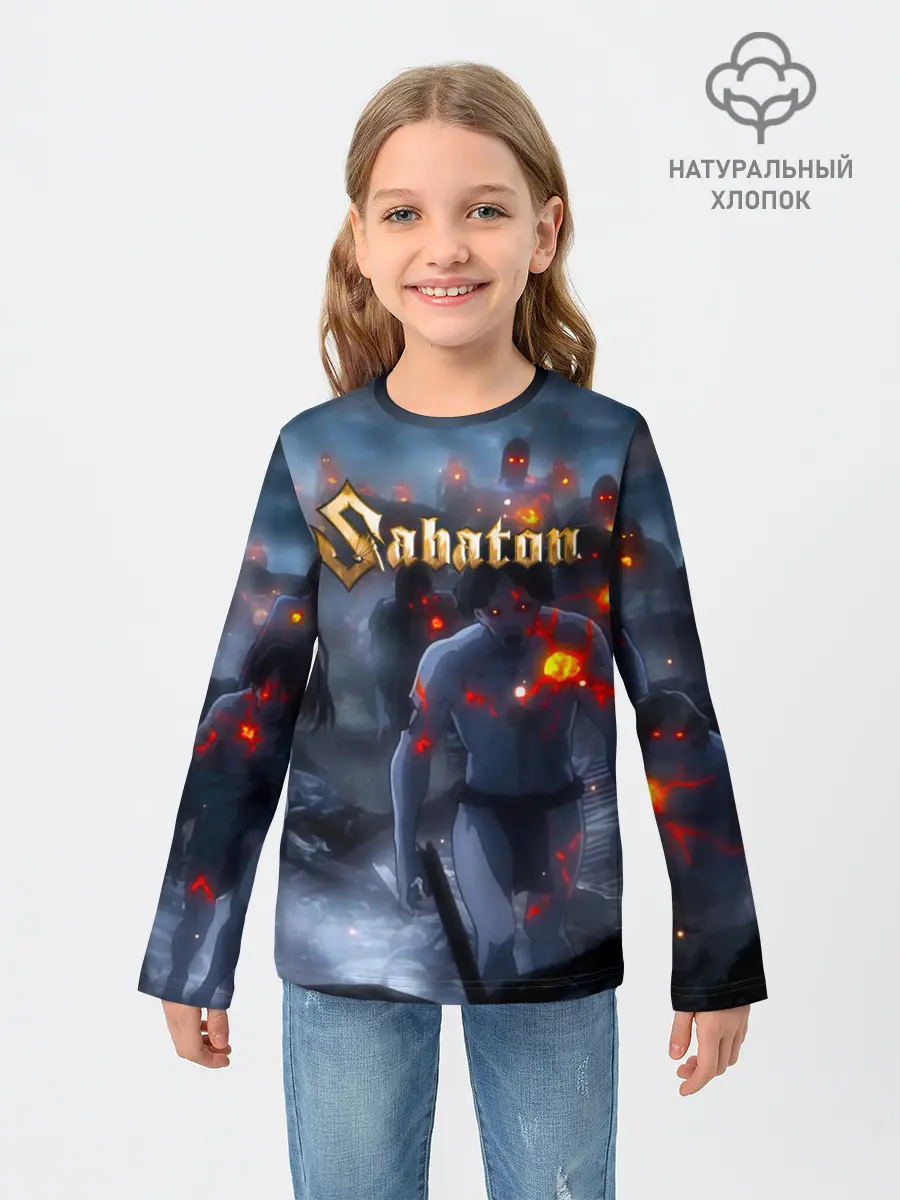 Детский лонгслив / Зомби Sabaton