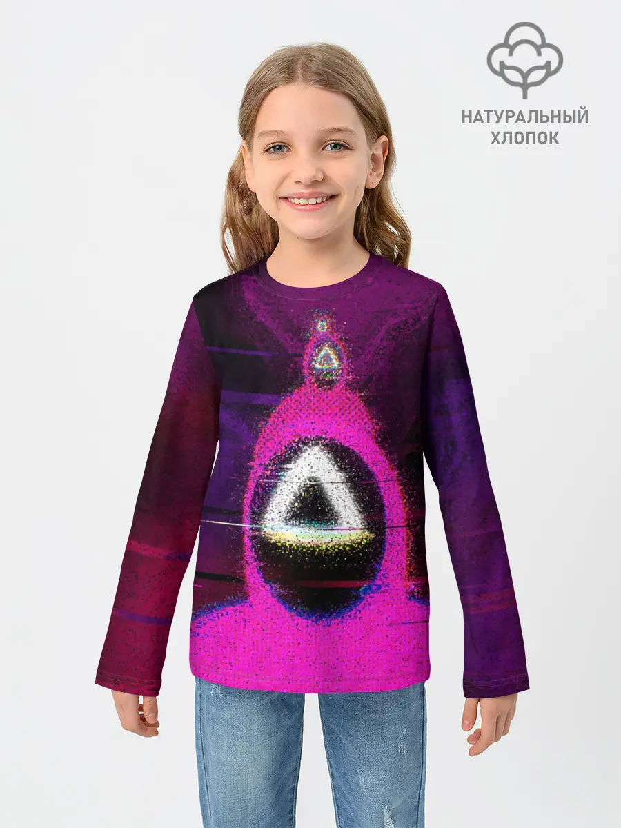 Детский лонгслив / Squid game glitch