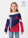 Детский лонгслив / MITSUBISHI ТРИКОЛОР