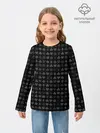Детский лонгслив / Масти карт темные