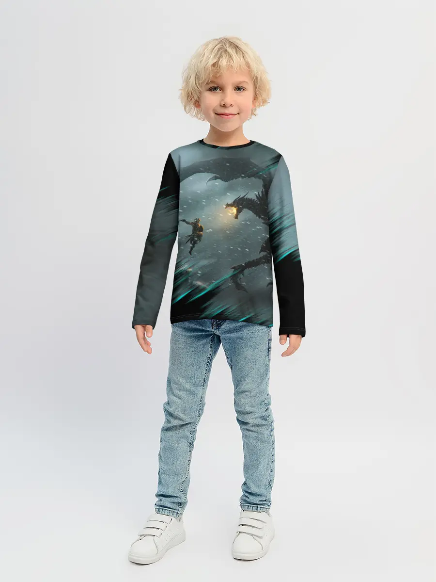 Детский лонгслив / TES FUS RO DAH | DRAGON