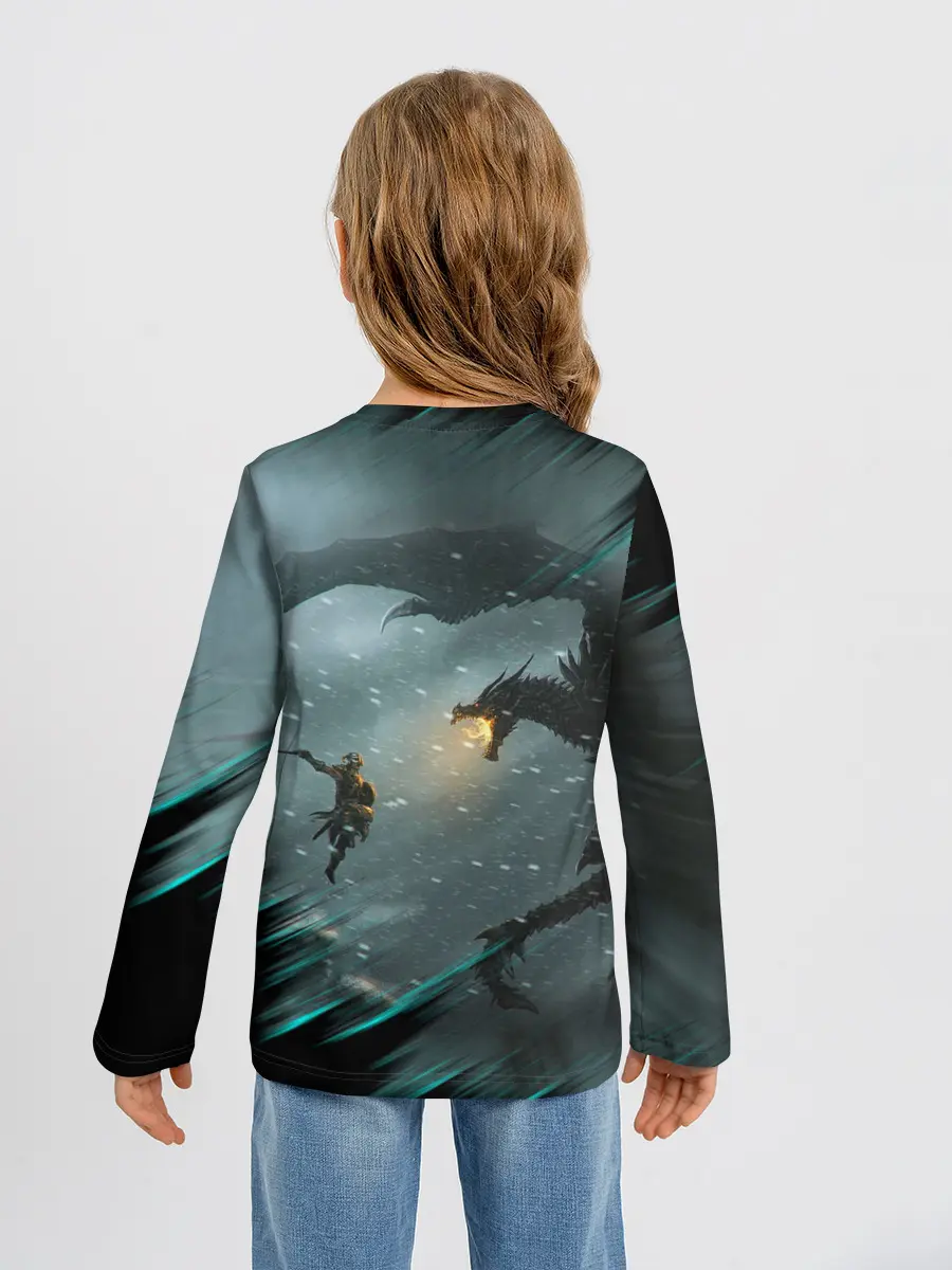 Детский лонгслив / TES FUS RO DAH | DRAGON