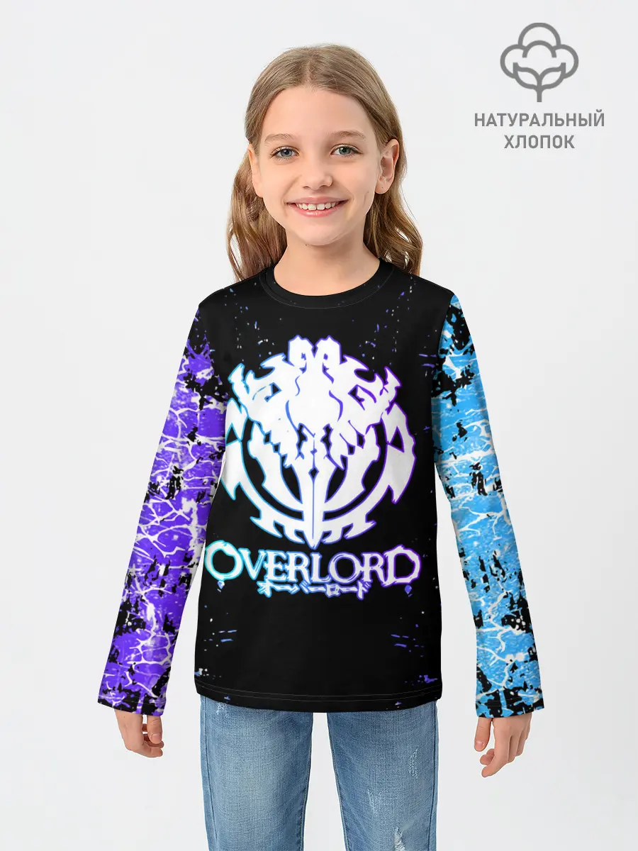 Детский лонгслив / OVERLORD | оверлорд neon | НЕОН
