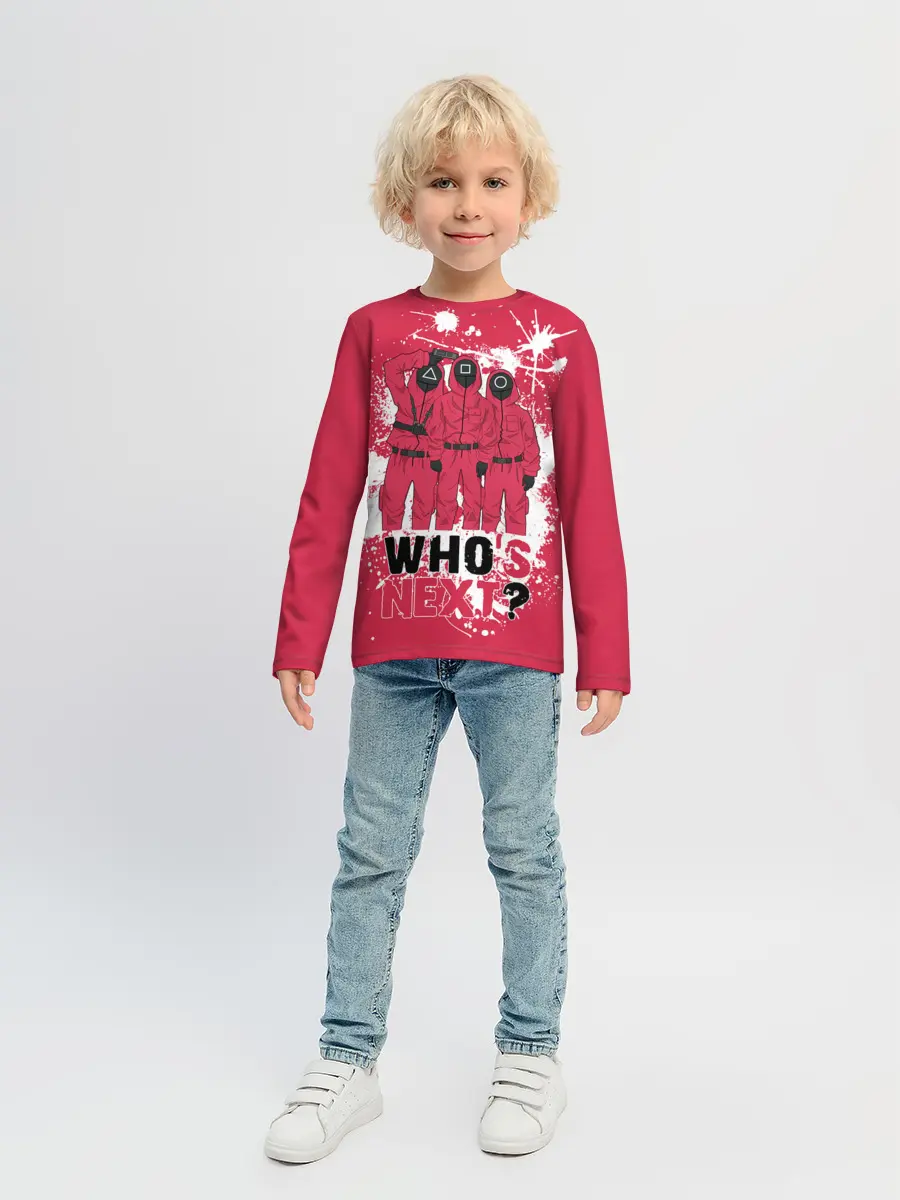 Детский лонгслив / Squid game: Whos Next?/Кто следующий?