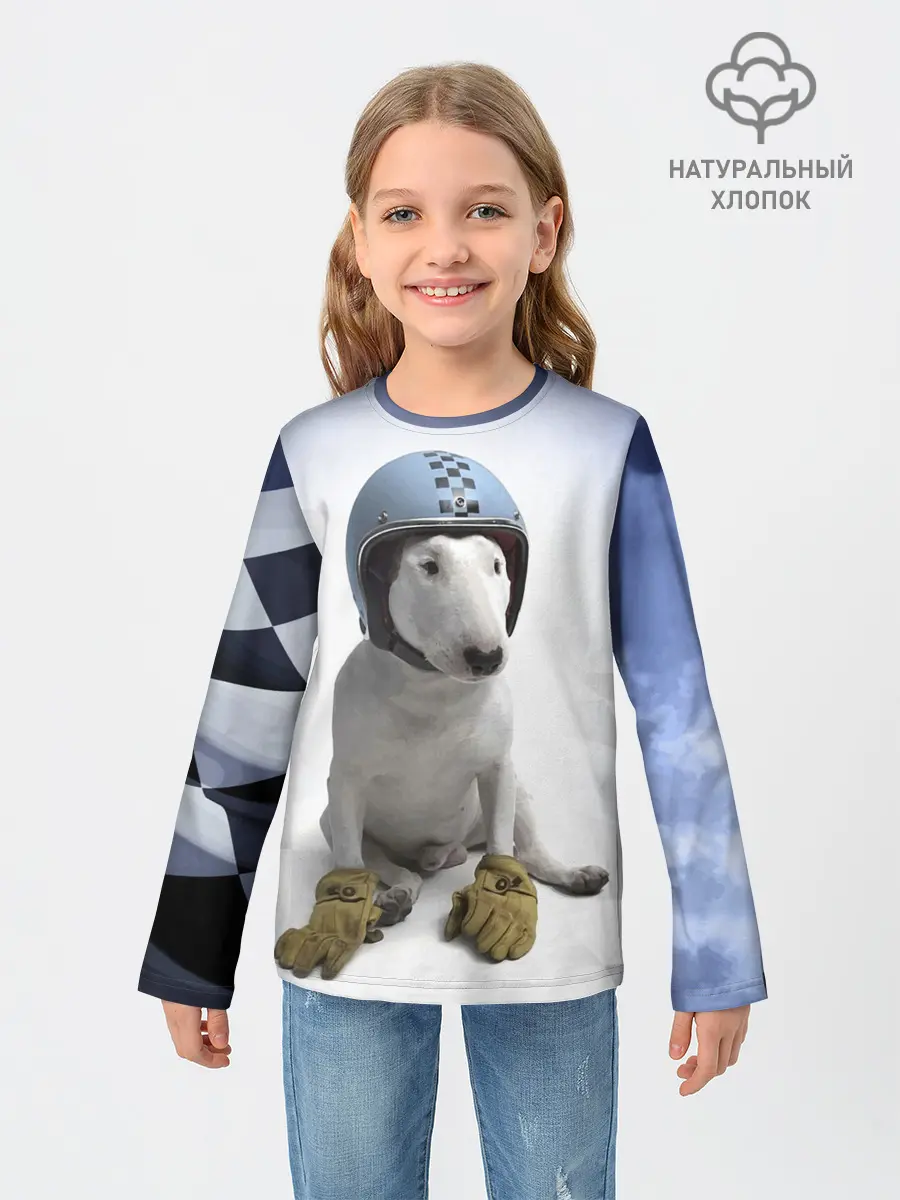 Детский лонгслив / Bully - легендарный гонщик