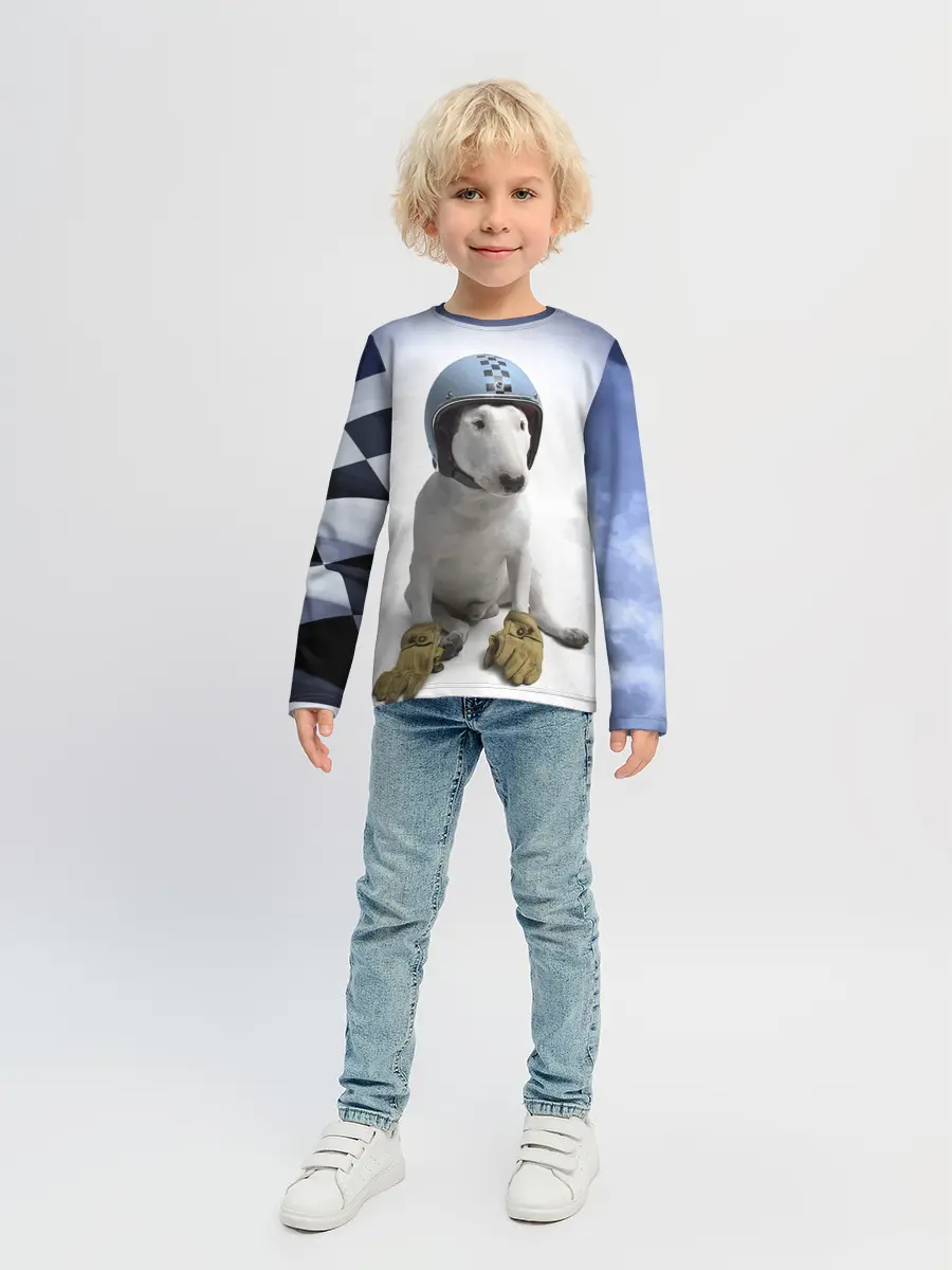 Детский лонгслив / Bully - легендарный гонщик