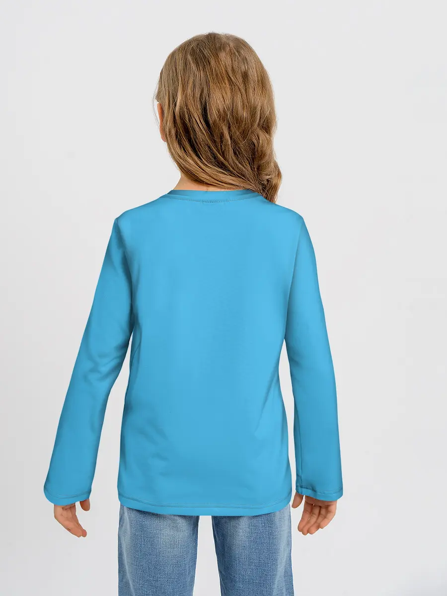 Детский лонгслив / Let it snow. Зайчик и снежок