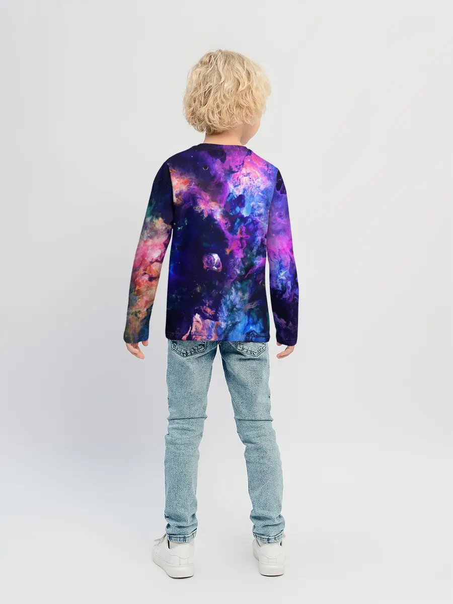 Детский лонгслив / НЕОНОВЫЕ КОСМОС / NEON SPACE