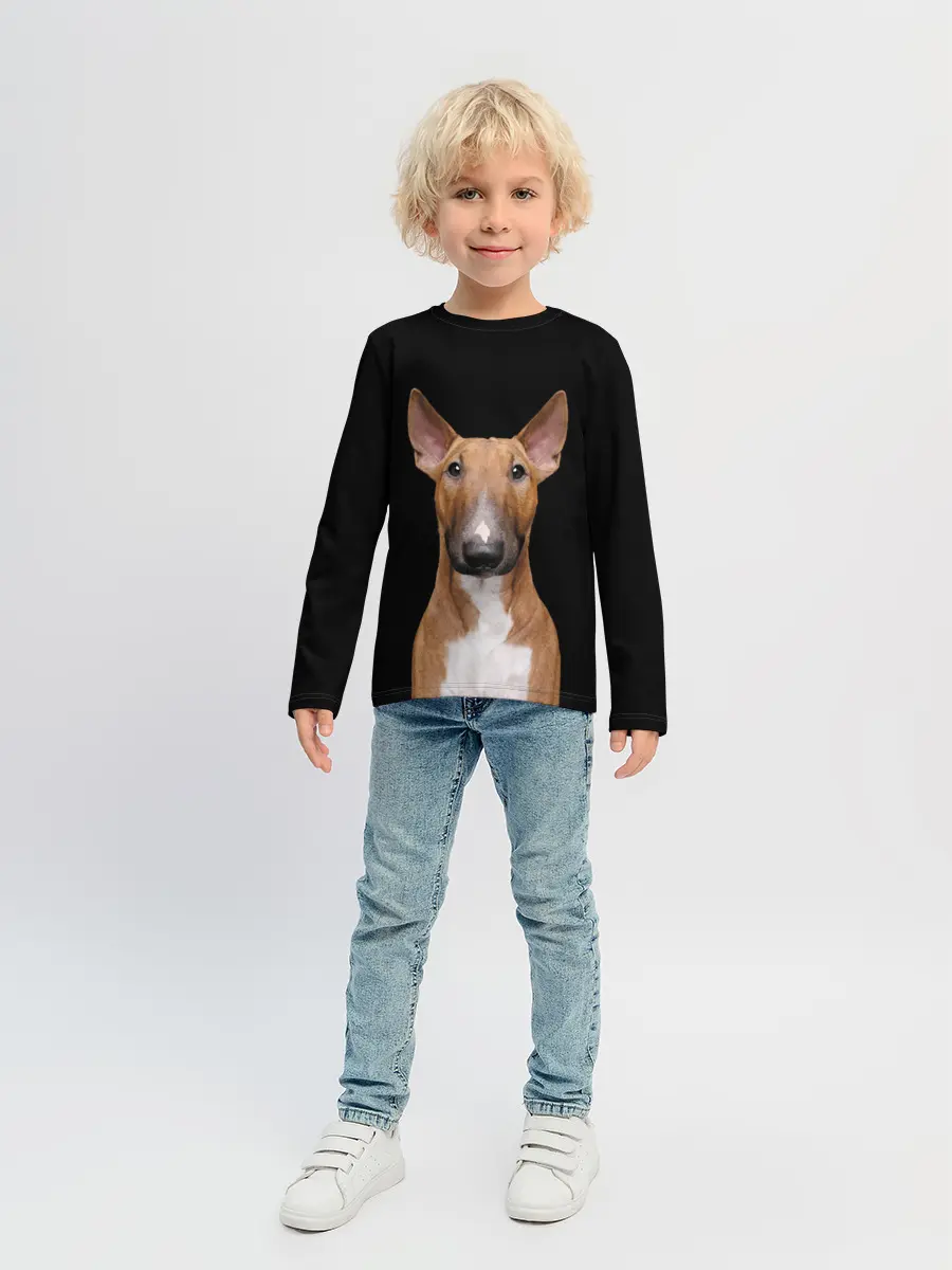 Детский лонгслив / Строгий смелый взгляд