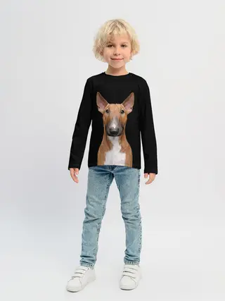 Детский лонгслив / Строгий смелый взгляд