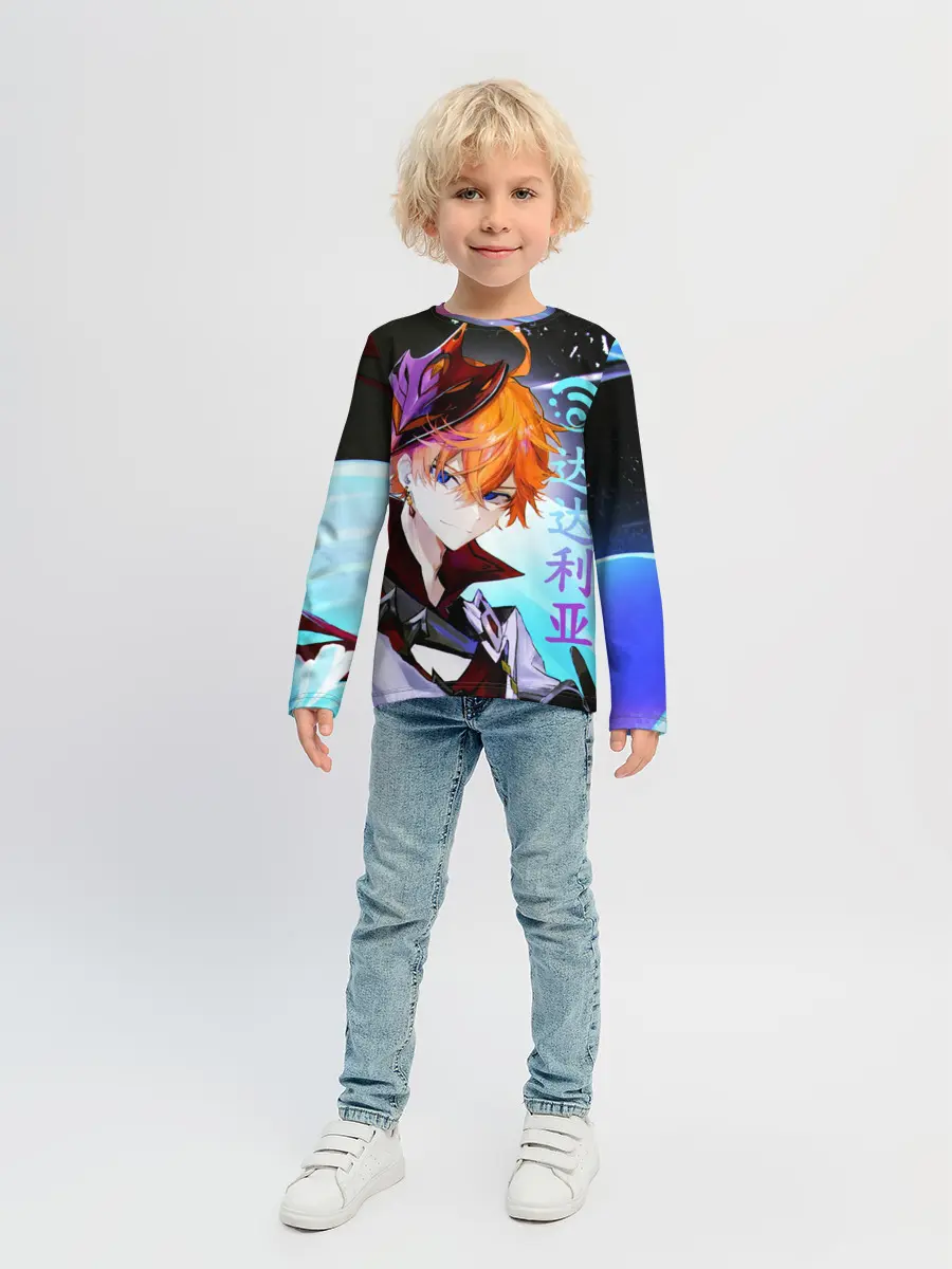 Детский лонгслив / Genshin Impact: Tartaglia,