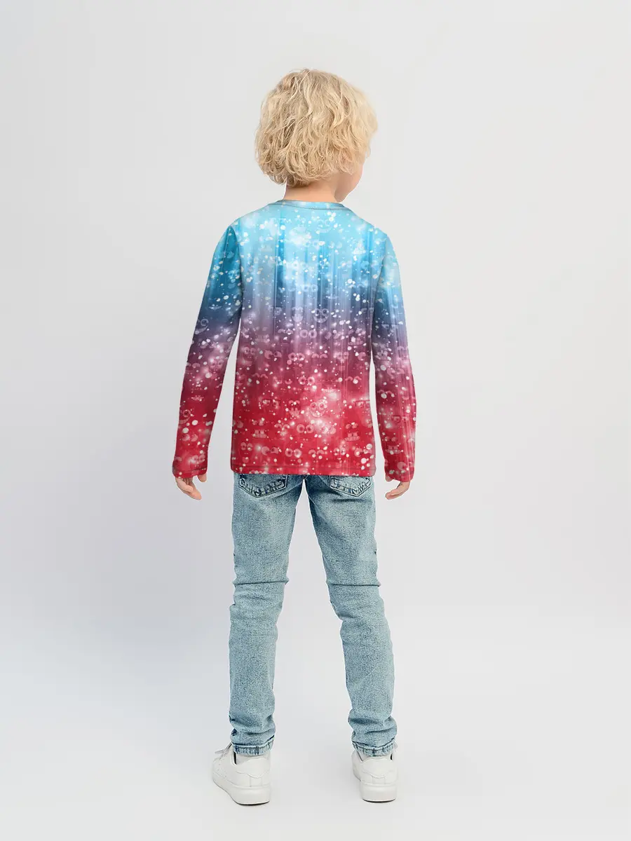 Детский лонгслив / Новогодний Спанч Боб