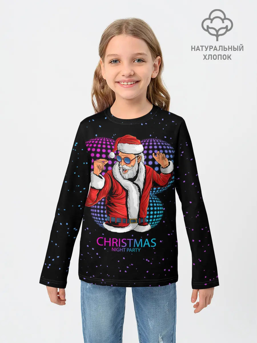 Детский лонгслив / Santa Dance