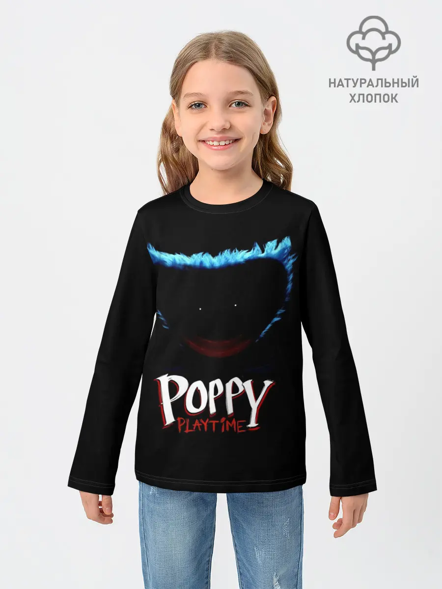 Детский лонгслив / Poppy Playtime | Huggy Wuggy