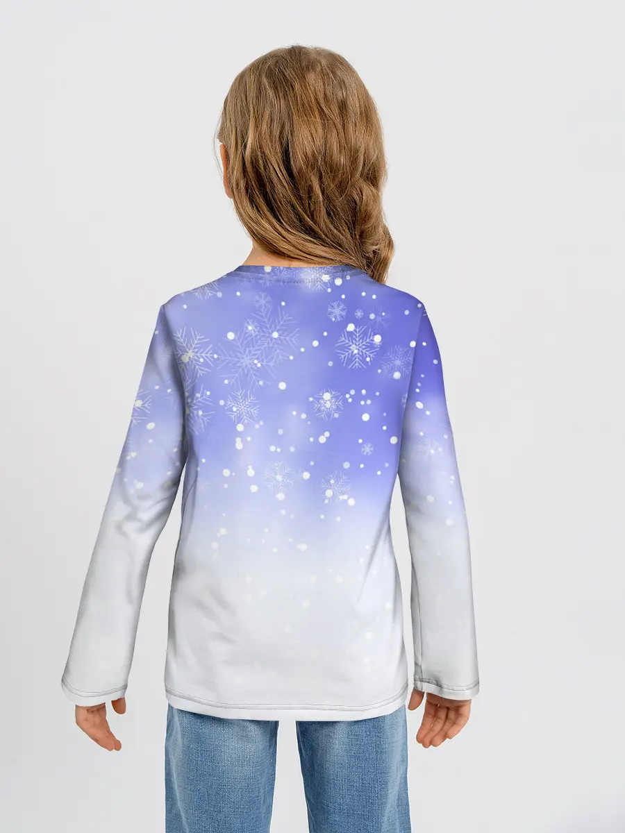 Детский лонгслив / Новогодний Лабрадор / New Years Labrador